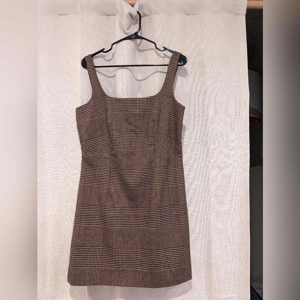 banana republic houndstooth mini dress